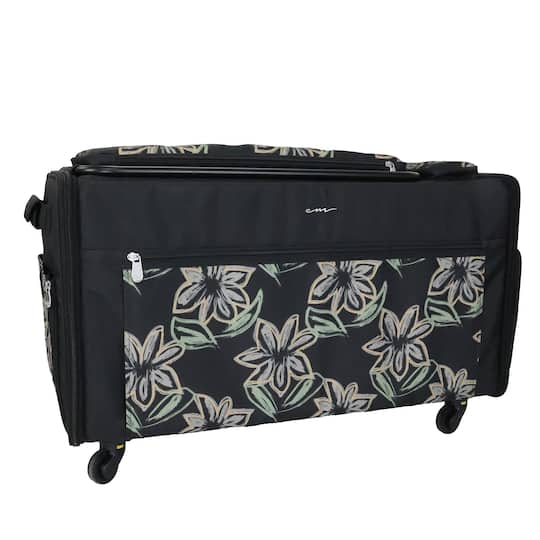 Everything Mary Floral Design Jumbo Rolling Craft Tote